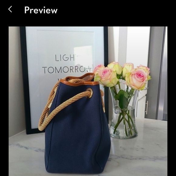 Michael Kors Navy Tote - Picture 4 of 6